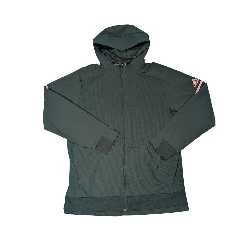 Vintage 90s Adidas Full Zip Hoodie Men’s Size XL Green Rare Activewear